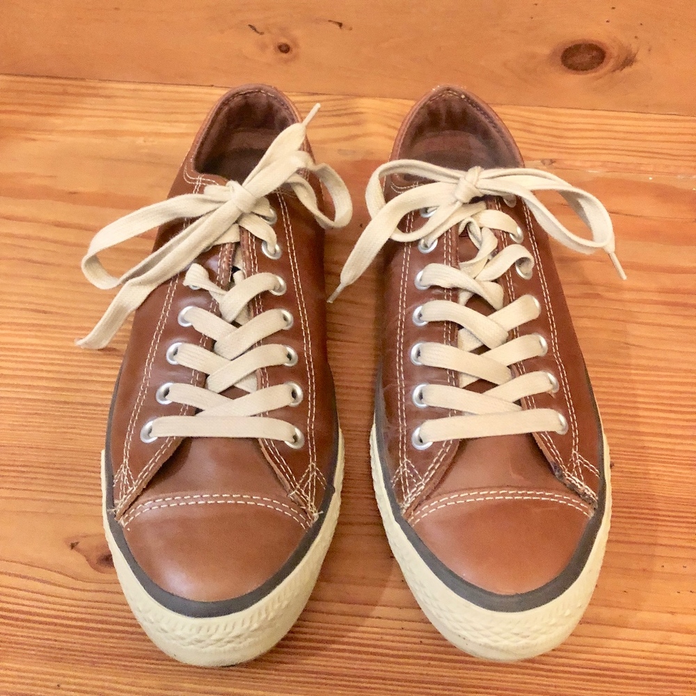 Leather Converse All Stars